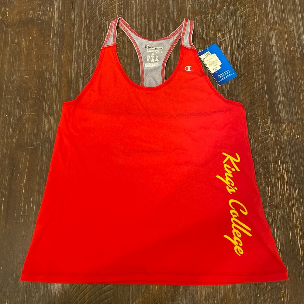 Champion Kings College Athletic Tank Top Power Train Quick Dry Red Size Large